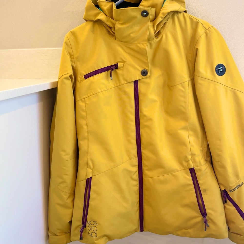 Rossignol Women's Mustard and Purple Ski Jacket